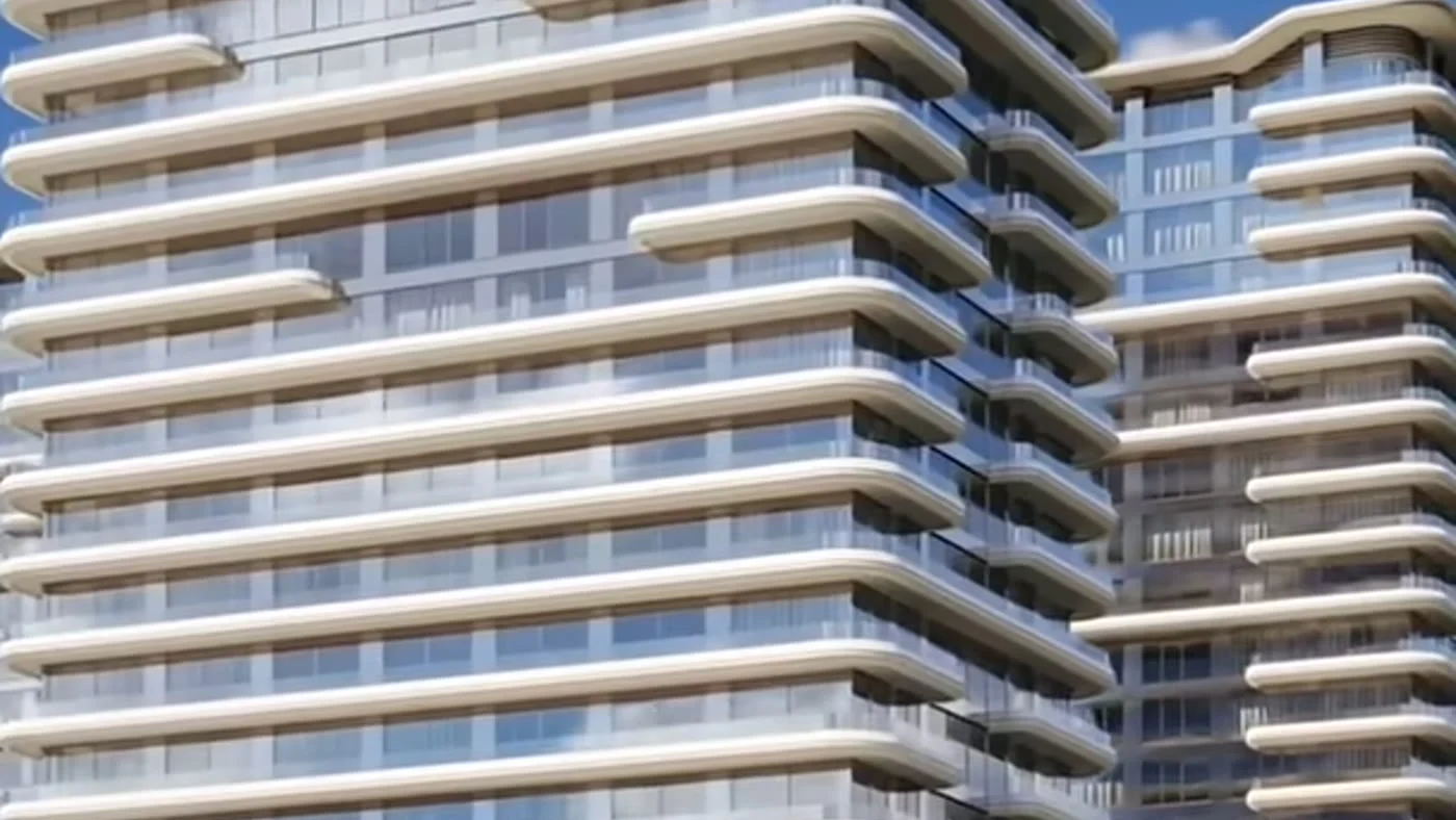 A visualization: a tower up close